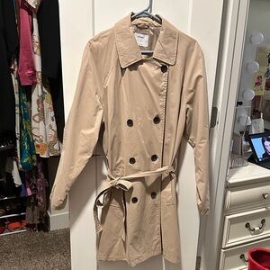 NWOT Old Navy Tan Double-Breasted Trench Coat